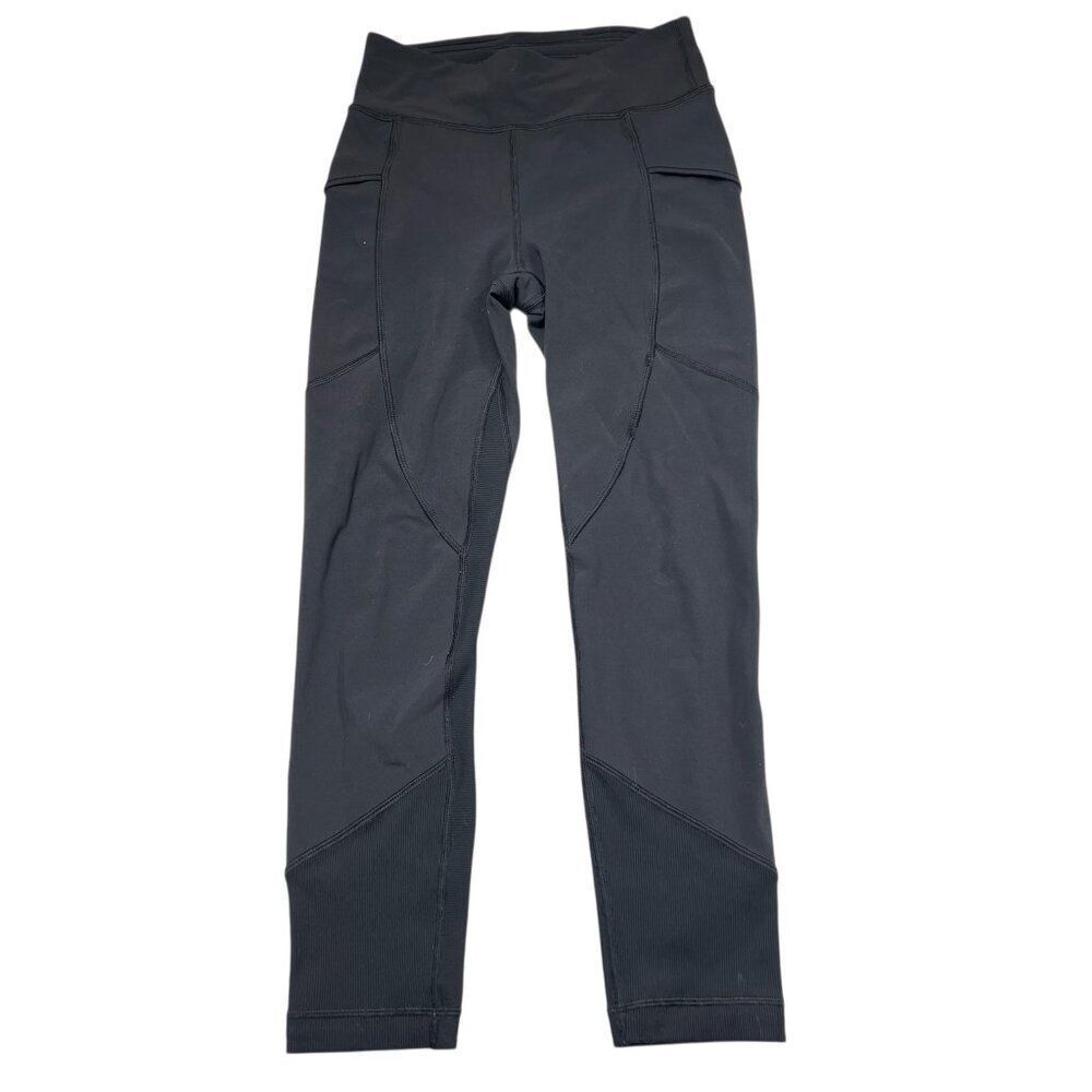 Lululemon Game Point Crop 23" Inseam Leggings Black Size 4